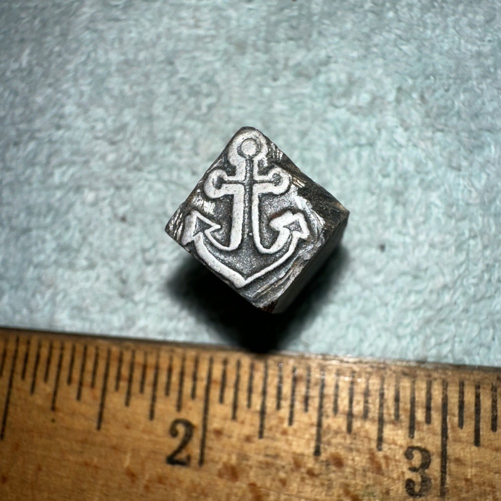 Printing Block “ Anchor “ Lead Face. Nice Image