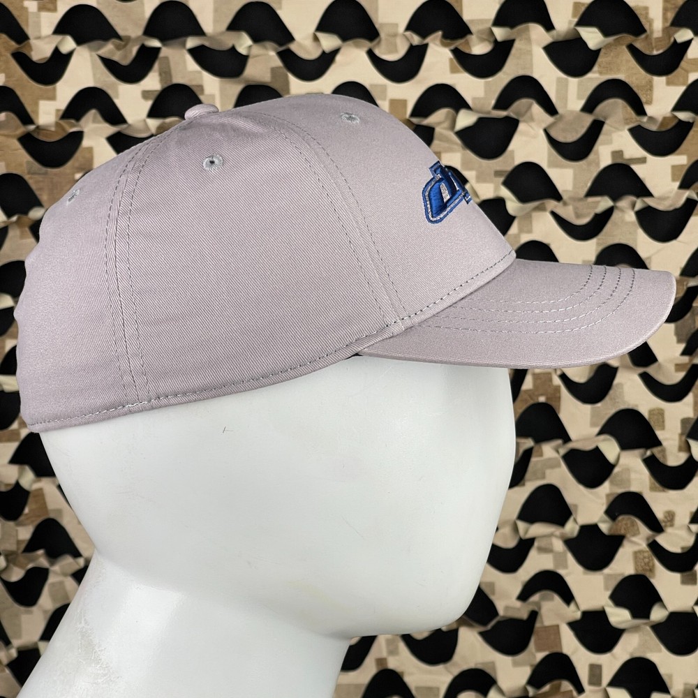 NEW Dye Logo Flex Curve Hat - Grey/Blue - Small/Medium