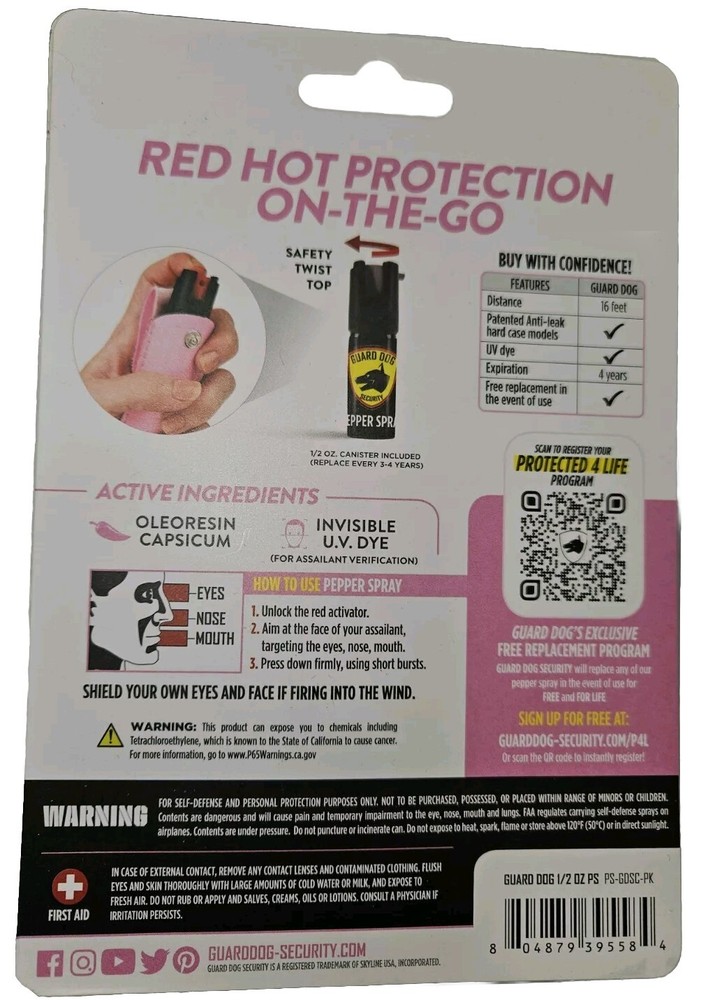 guard dog security pepper spray
