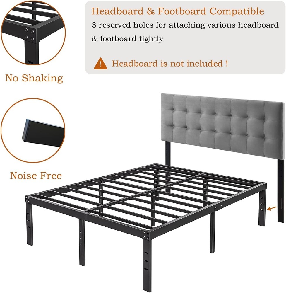 Queen Bed Frame with Under Bed Storage: Stylish & Stable Sleep Support