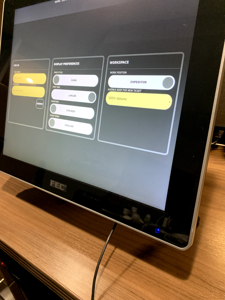 FEC POS PP9667 17” Touch PC, used, tested