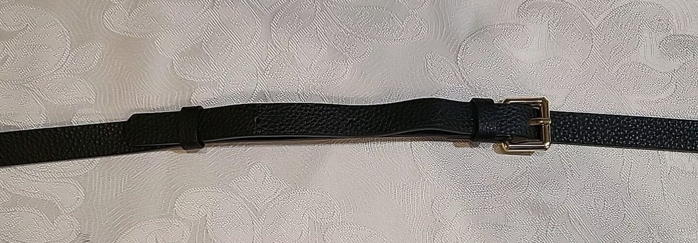 REPLACEMENT FANCY DARK BROWN LEATHER? SHOULDER STRAP ADJUSTABLE 45-51"x0.75"