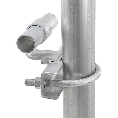 Universal Chain Link Fence Rolling Gate Track Bracket - Heavy-Duty, Adjustable S
