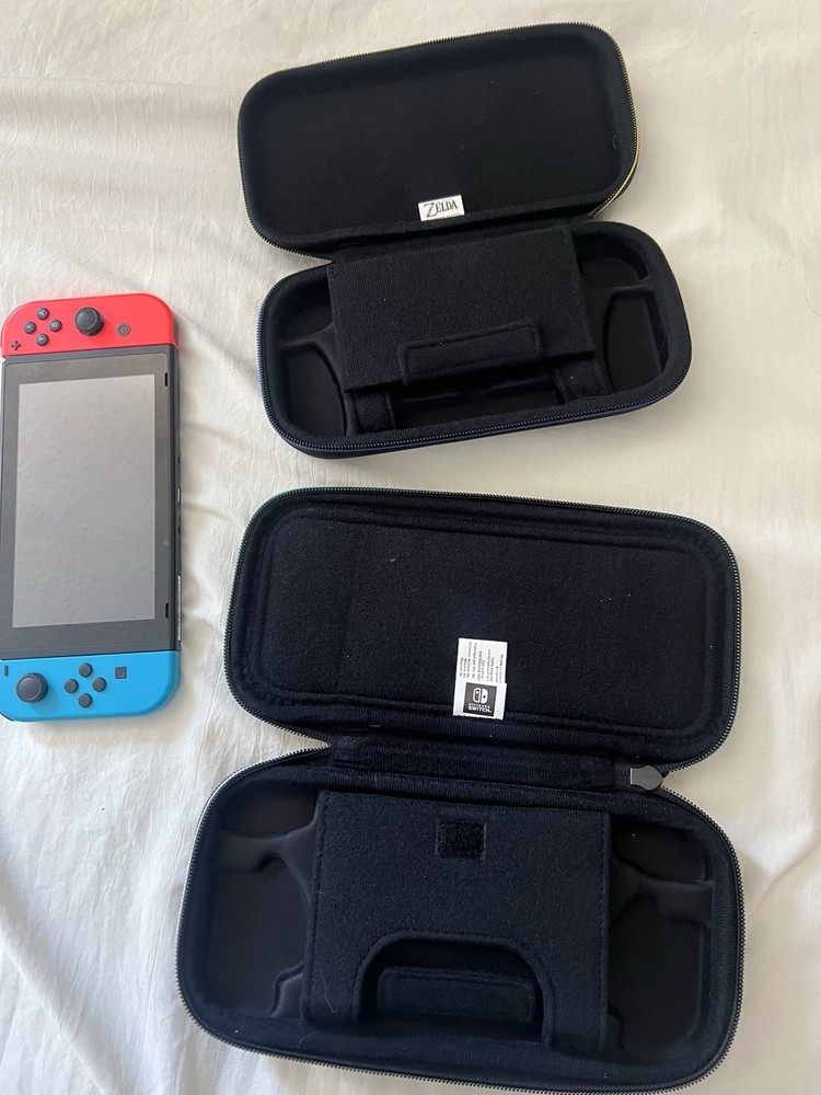 Nintendo Switch Console Bundle with Sonic Forces Game, Zelda & Shield Cases