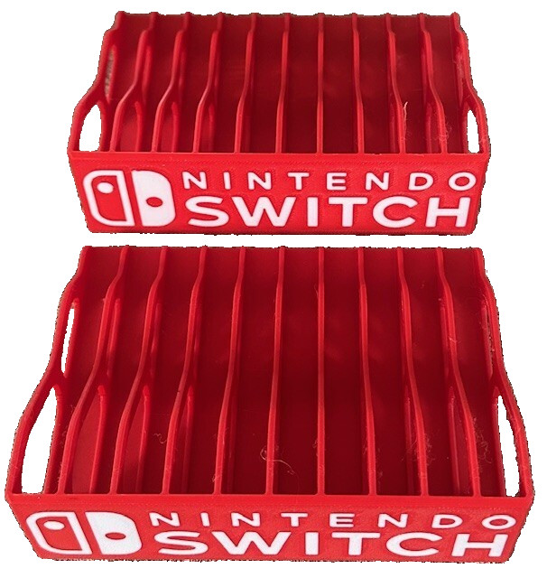 (2) Nintendo Switch Game Case Holders Fits 10 Brand New