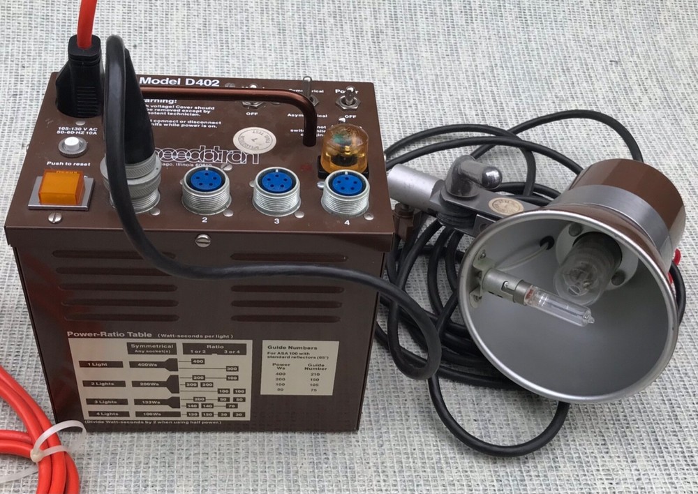 MINT+++++ SPEEDOTRON 400 W.S. STUDIO STROBE FLASH OUTFIT BUNDLE FROM USA