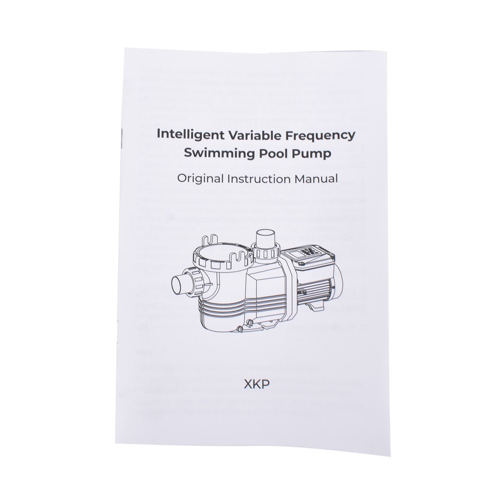 1.8 HP Variable Speed Pool Pump with Programmable Timer 220V, Energy Efficient