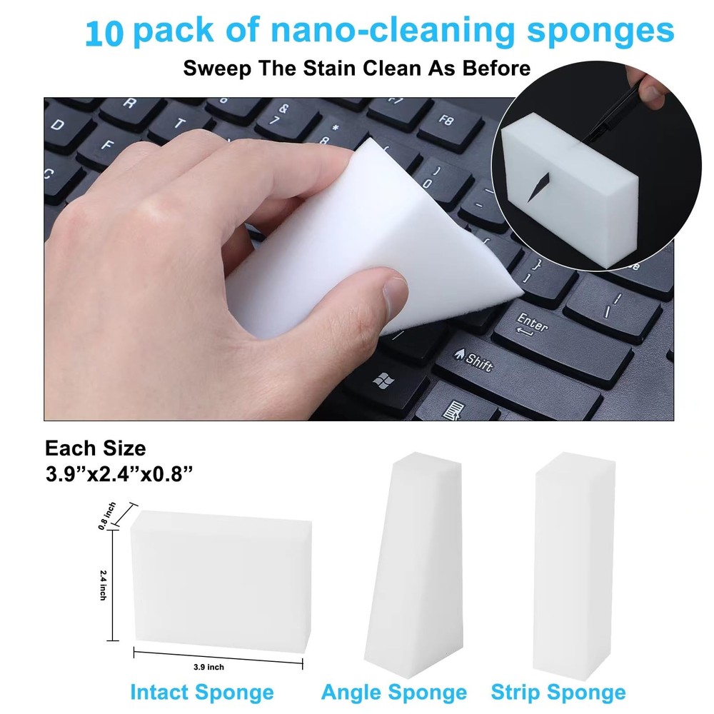 2X Density Magic Sponge Eraser,Multi-Functional Household Cleaning Kitchen Dish