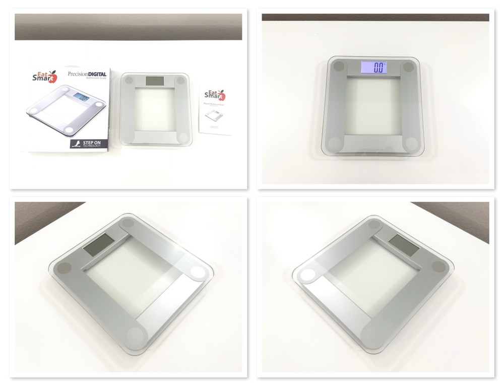 EatSmart Precision Digital Bathroom Scale X-Large Lighted Display 400lb Limit