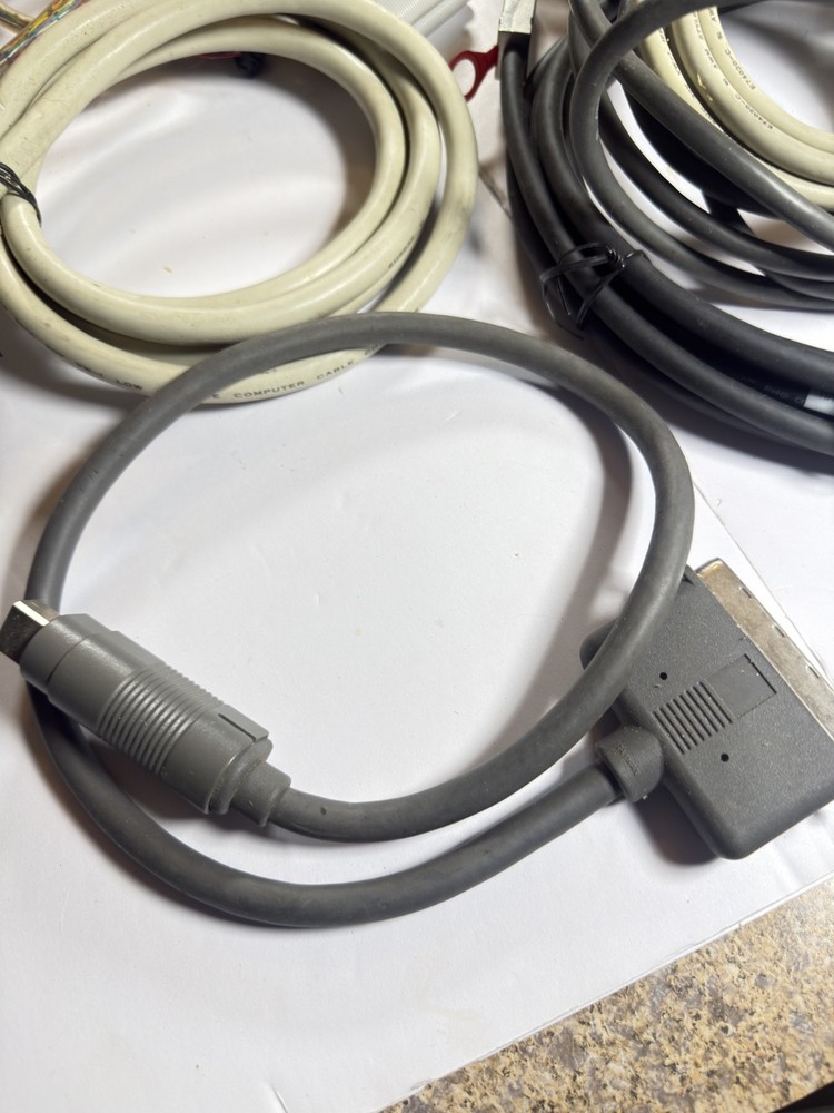 Large Lot Vintage SCSI Cables Bundle - External Internal HD50 DB25 Centronics