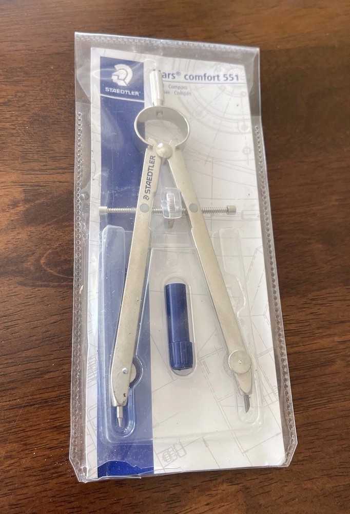 Staedtler Mars Comfort 551 Precision Compass Drawing Tool Complete