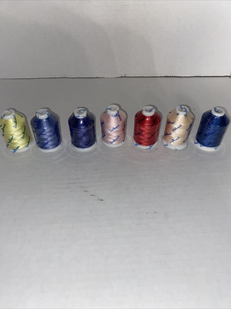 Simthread embroidery machine thread lot Of 7
