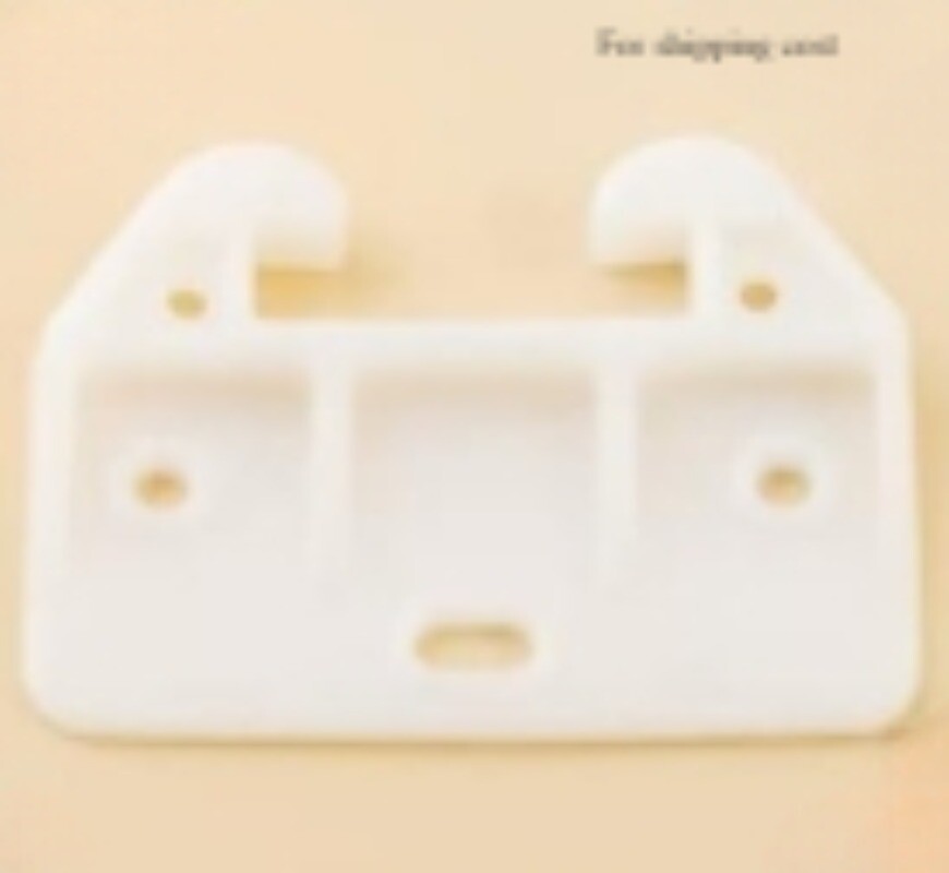 1 White Plastic Drawer Track Part, used