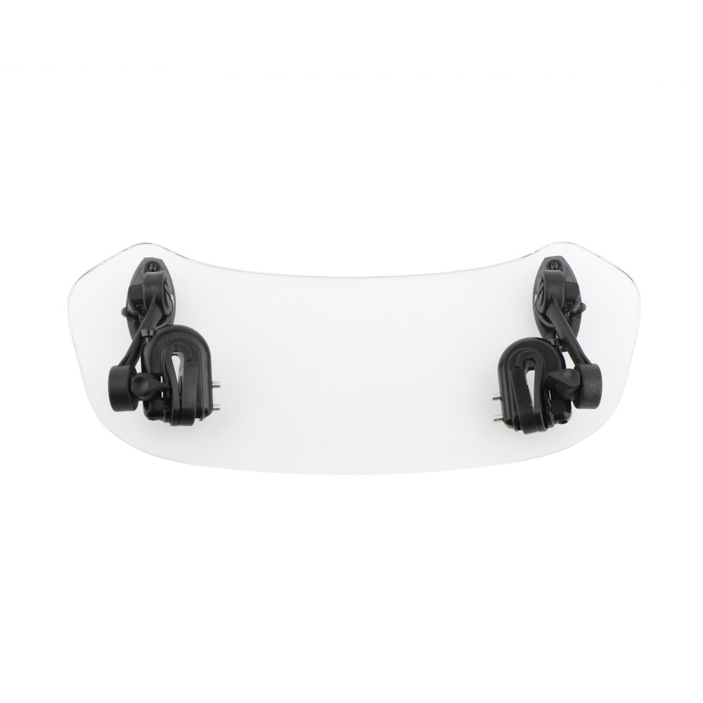 Motorcycle Universal Clip On Windshield Wind Screen Deflector Extension Spoiler