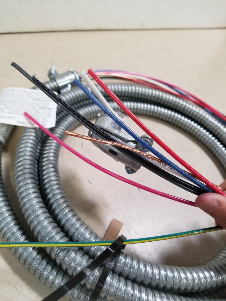 Bryne Ceiling Electrical In-Feed Cable 12 Ft Flex Cable