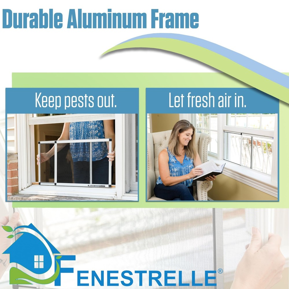 Fenestrelle Expandable Window Screen – 15″ H × 21″–