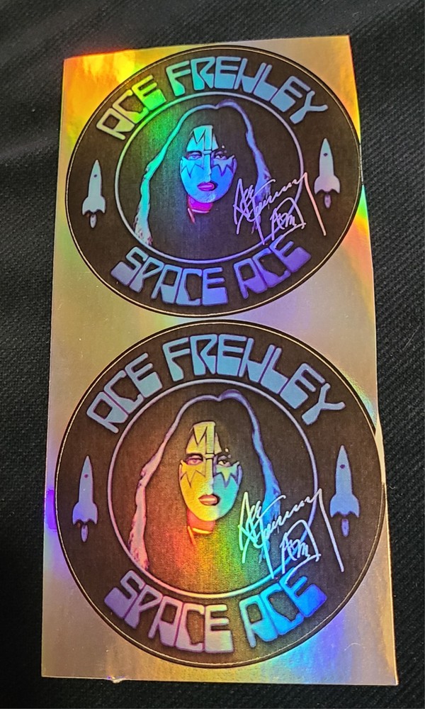 Space Ace Sticker Kiss Ace Frehley Guitarist Logo Novelty Reflective 3 Inch X 2