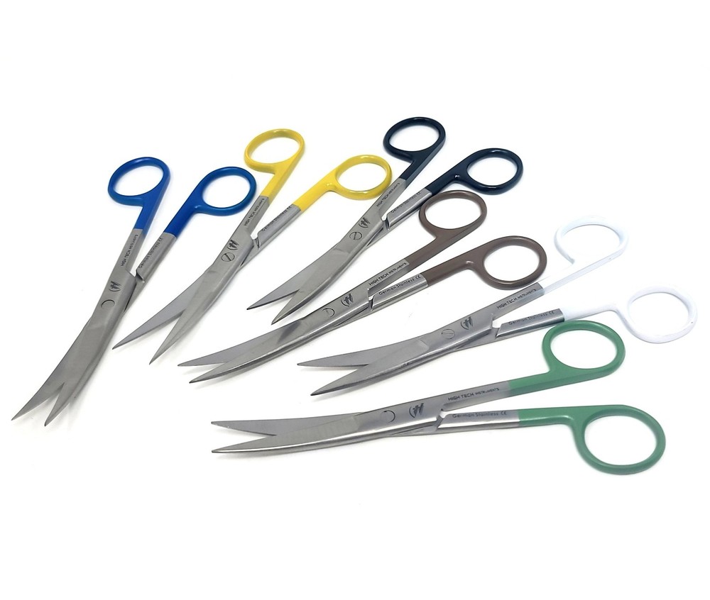 6 Pcs Surgical Medical Operating Scissors Curved 5.5" SHARP/SHARP Instruments