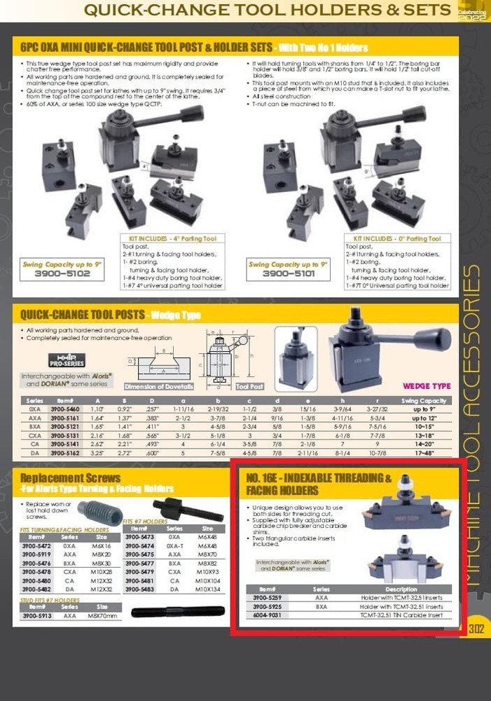 3900-5259 AXA-16E Threading Holder (250-116)