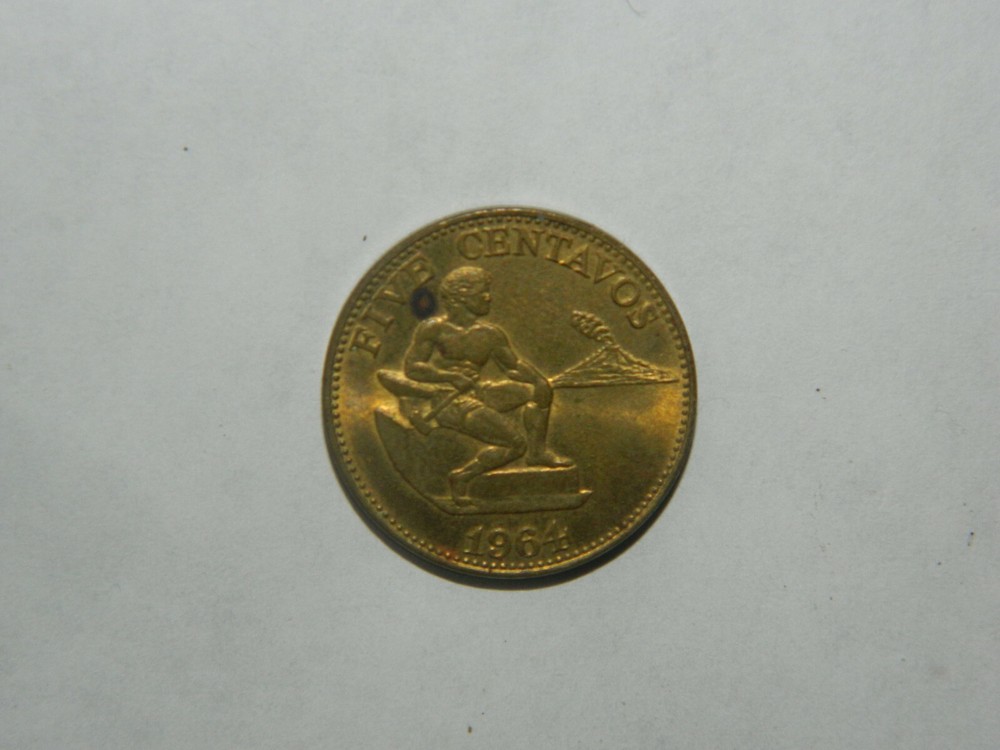 1964 PHILIPPINES COIN 5 Centavos