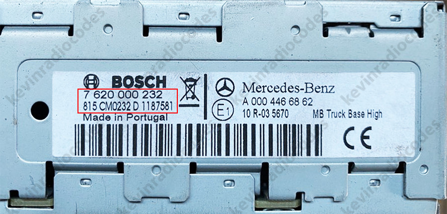 ✅MERCEDES RADIO DECODE PIN CODE FOR ALL MODELS ALPINE BECKER MF2199 M2910✅