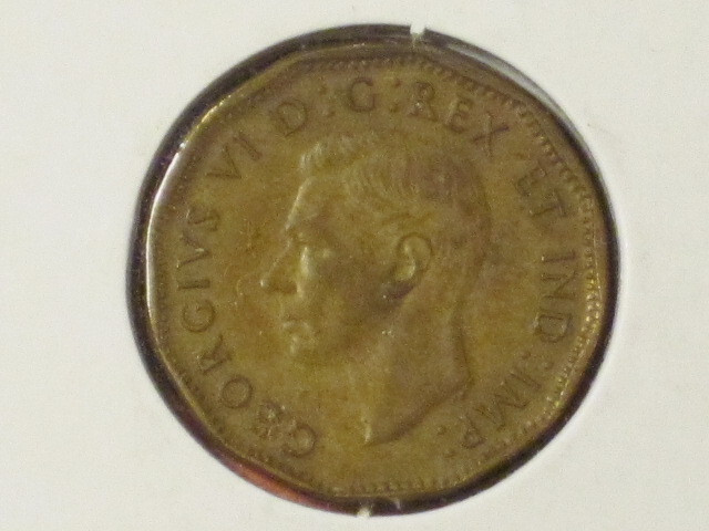 1943 Five Cents- Canada - KM# 40 / Very nice example (L1)