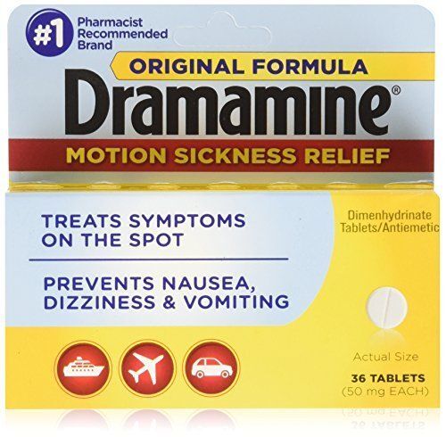 New Dramamine Motion Sickness Relief Original Formula, 36 Tablets (50 MG EA)