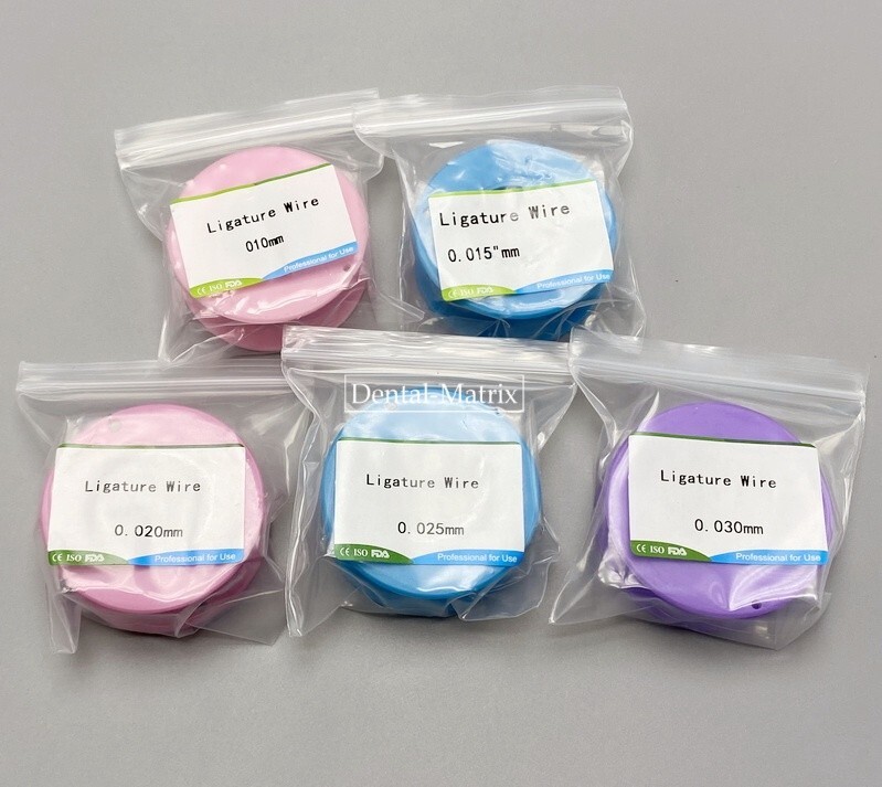 Dental Orthodontic Metal Ligature Wire Round Spool Stainless Steel Line 50g/Roll