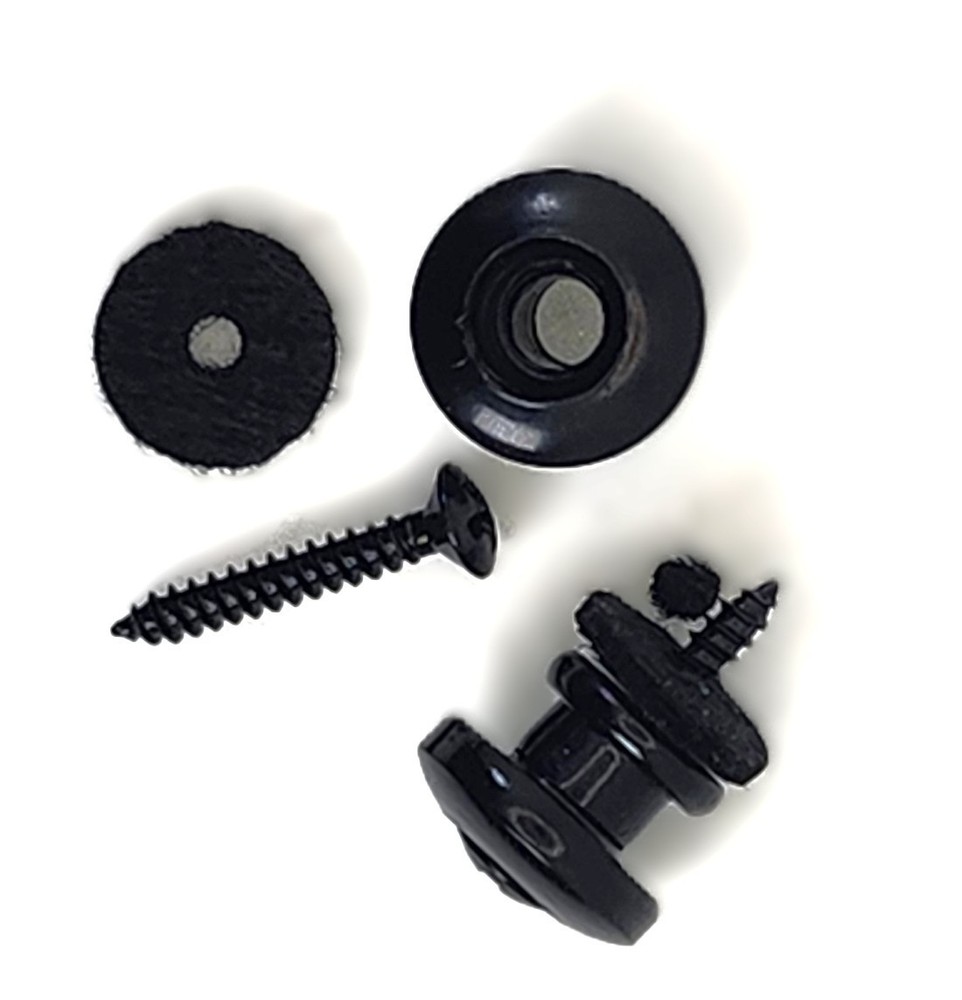 SquierModders Black Strap Buttons