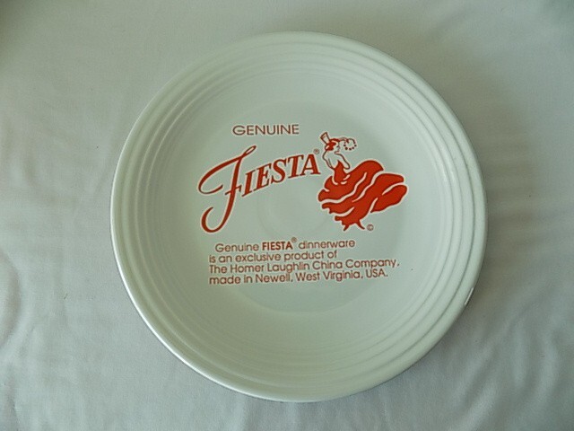 FIESTA WARE  ADVERTISEMENT AD CHOP PLATE