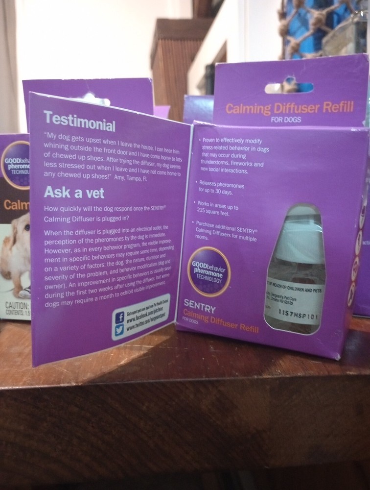 Sentry Calming Diffuser Refill for Dogs 1.5 oz Lavender Chamomile