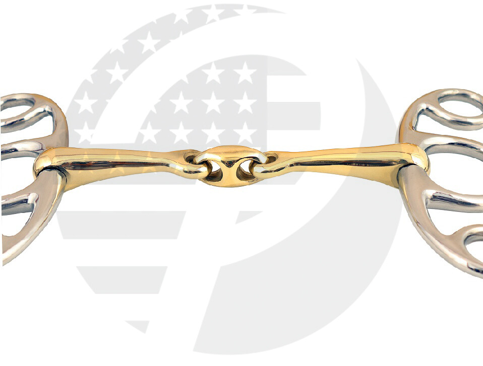 Elevator Bit German Silver Lozenge Mouthpiece Snaffle Jumping Horse Show Bit