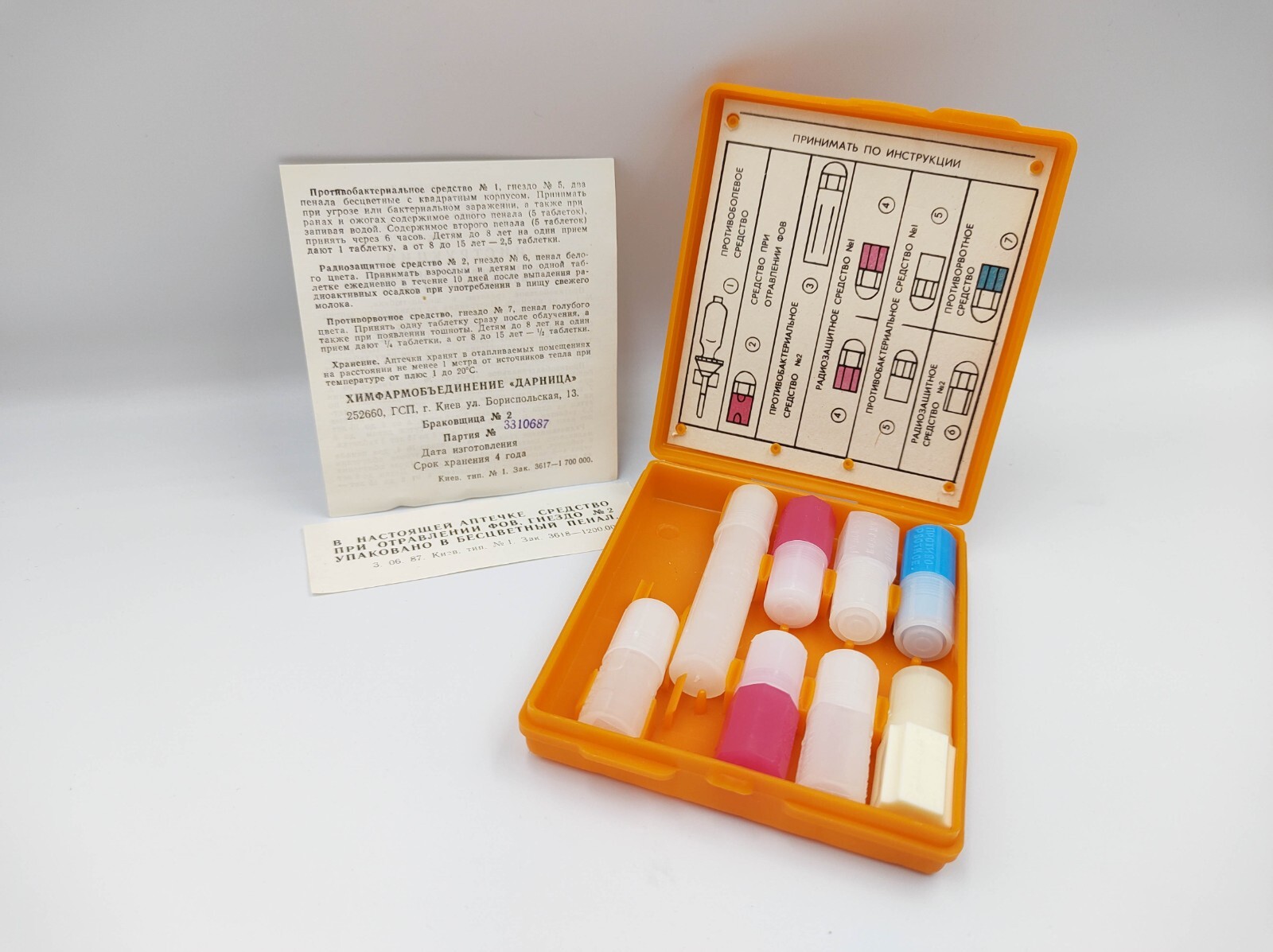 First Aid kit SOVIET USSR Army Medical box radiation protect Chernobyl STALKER