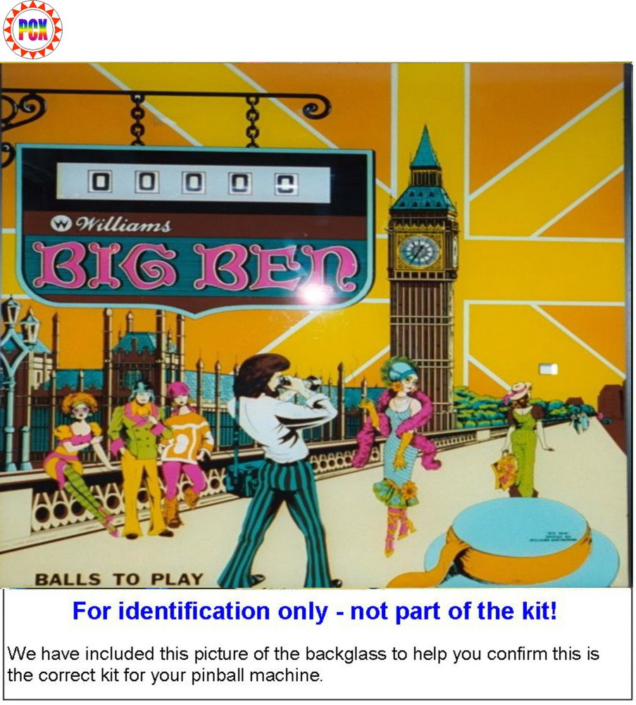 1975 Williams Big Ben Pinball Rubber Ring Kit