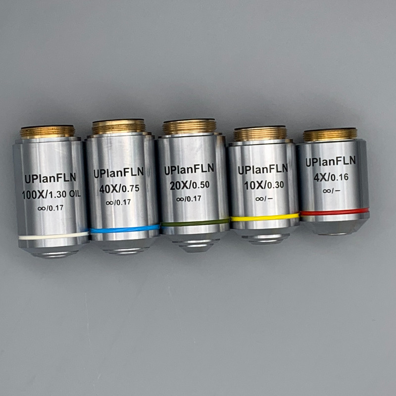 4X-100X UplanFLN Semi Apochromatic Objective Lens f Olympus Infinity Microscope