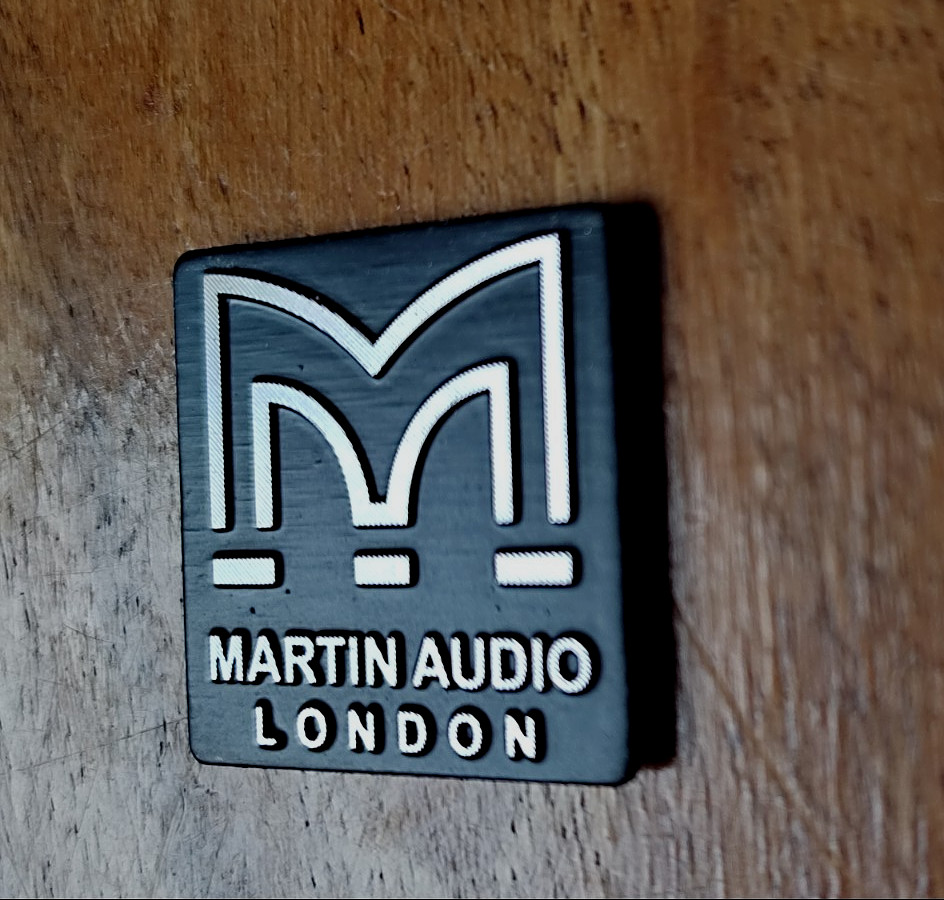 X1 small size MARTIN AUDIO logo sticker