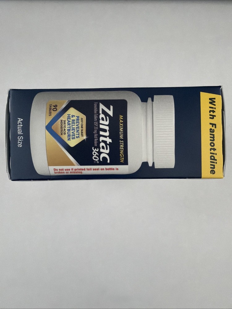 ZANTAC 360 Maximum Strength Acid Reducer (90 Count Box) Exp 2027+
