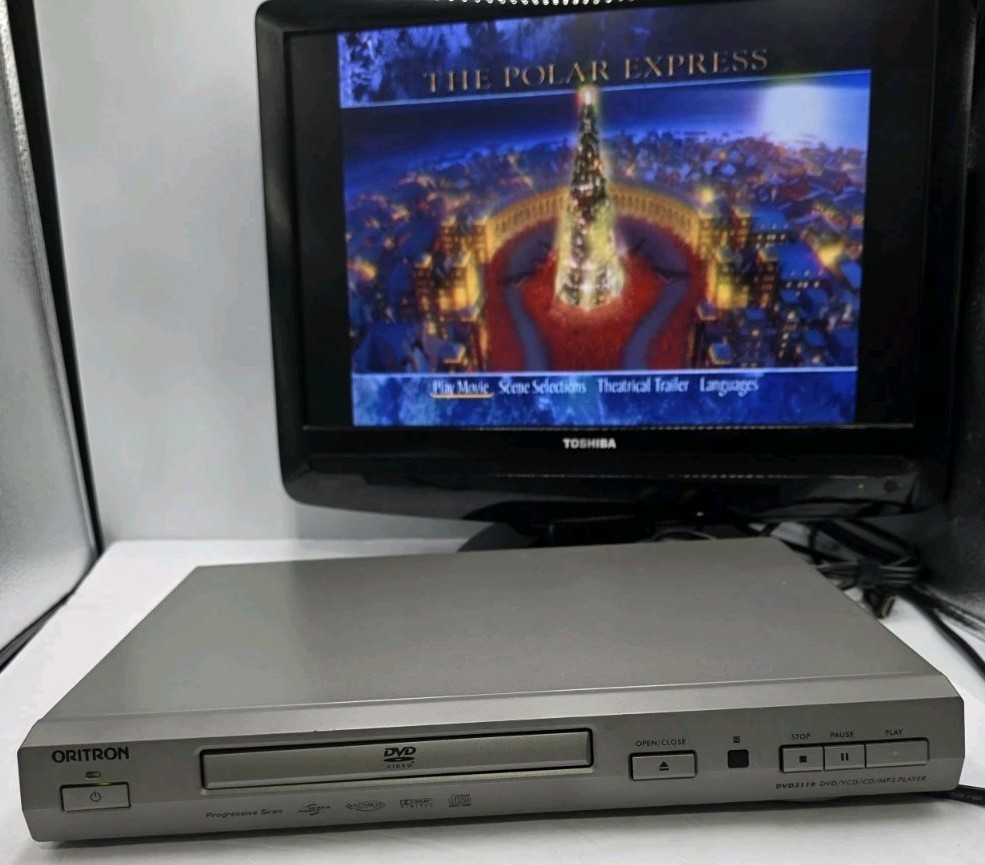 Oritron DVD3119 DVD CD MP3 Player Progressive Scan No Remote