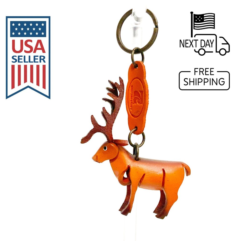 Elk Handmade Leather Keyring