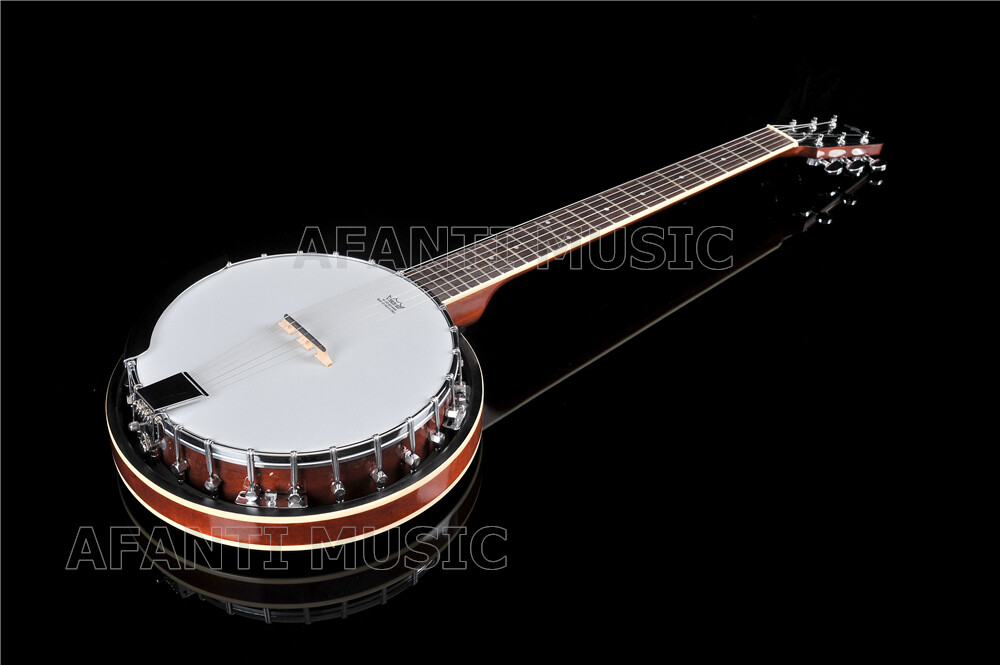 Afanti Mahogany Six String Banjo
