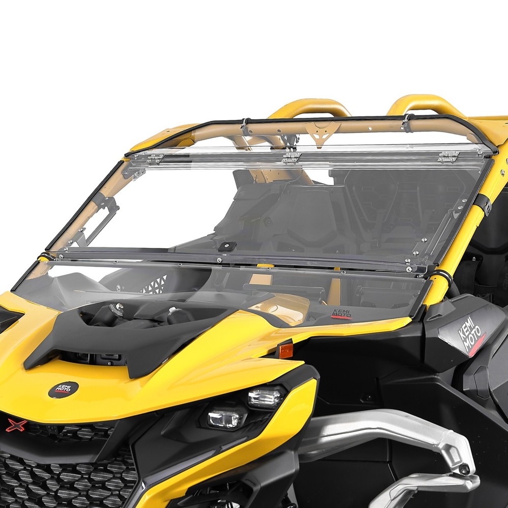 UTV Flip Windshield Scratch Resistant for Can Am Maverick R / Max 2024-2025
