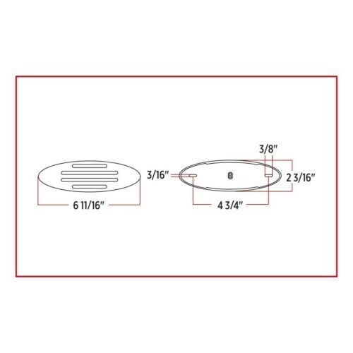 AMBER MARKER FLATLINE GENERATION 4 LED LIGHT - 32 DIODES