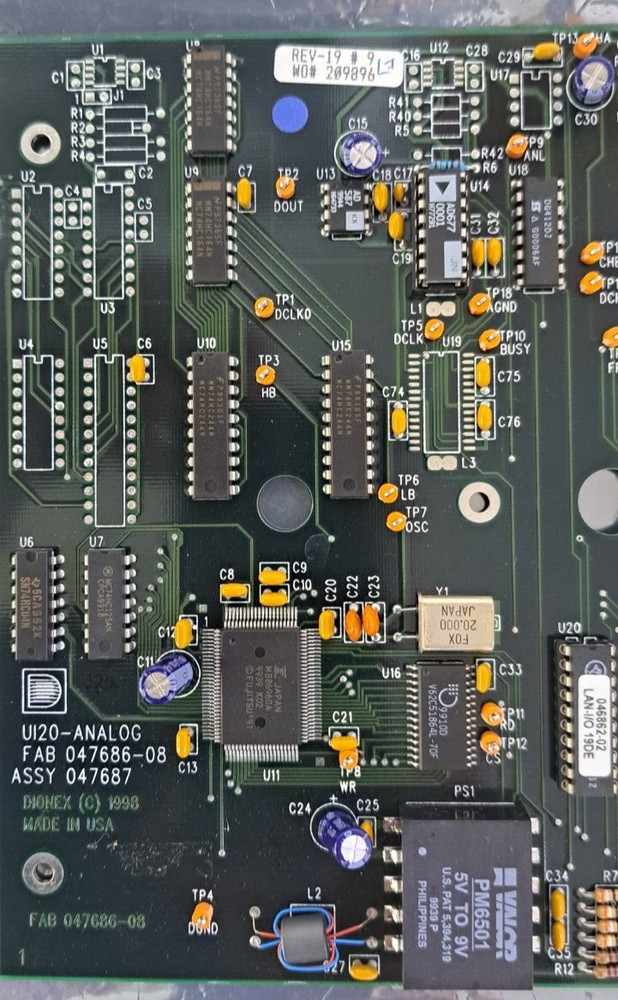 Thermo Scientific DIONEX 047687 UI20 Universal Interface Analog board
