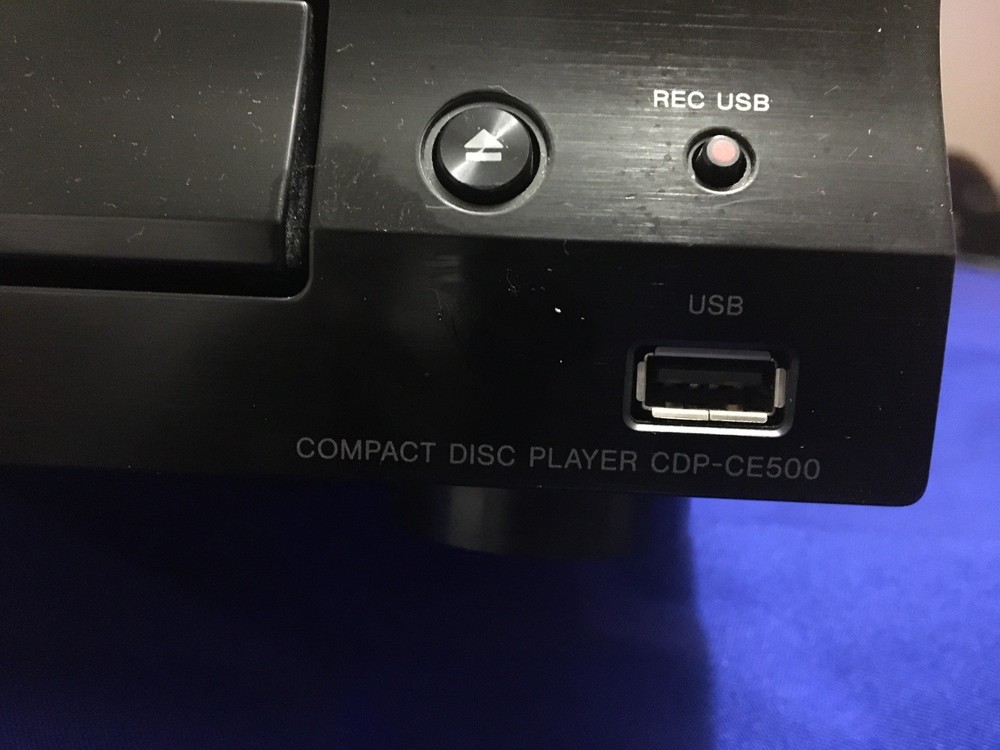 Sony CDP-CE500 5 Disc CD Changer Player USB Recorder Tested Working No Remote