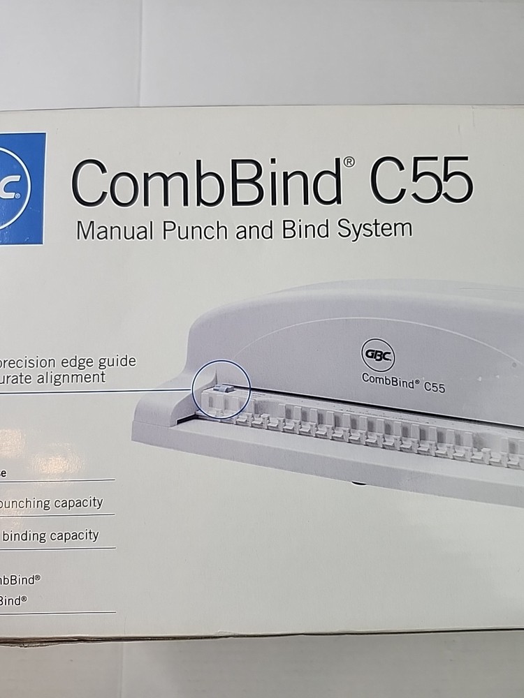 GBC CombBind C55 Manual Punch & Binding Machine w/ Box Office Document System