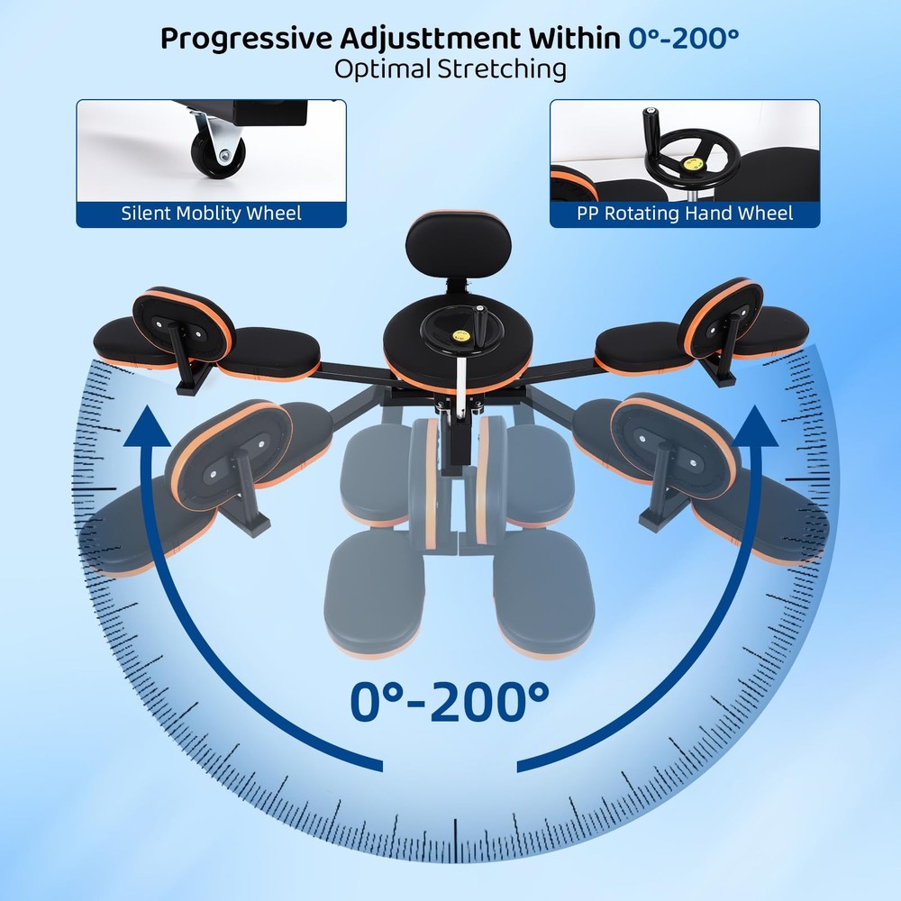 Leg Stretcher,220lbs Heavy Leg Stretch Machine,200° Adjustable Split Machine ...