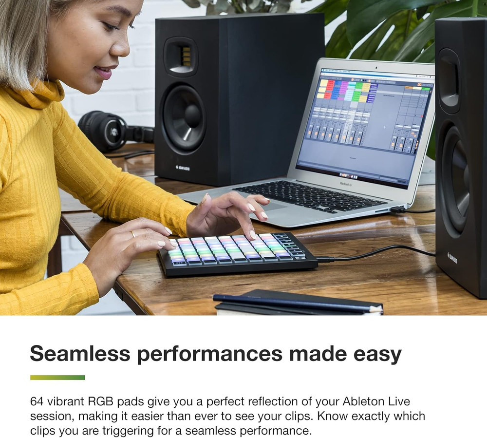 Launchpad Mini [MK3] — Portable MIDI 64-Pad, USB Grid Controller for Ableton Liv