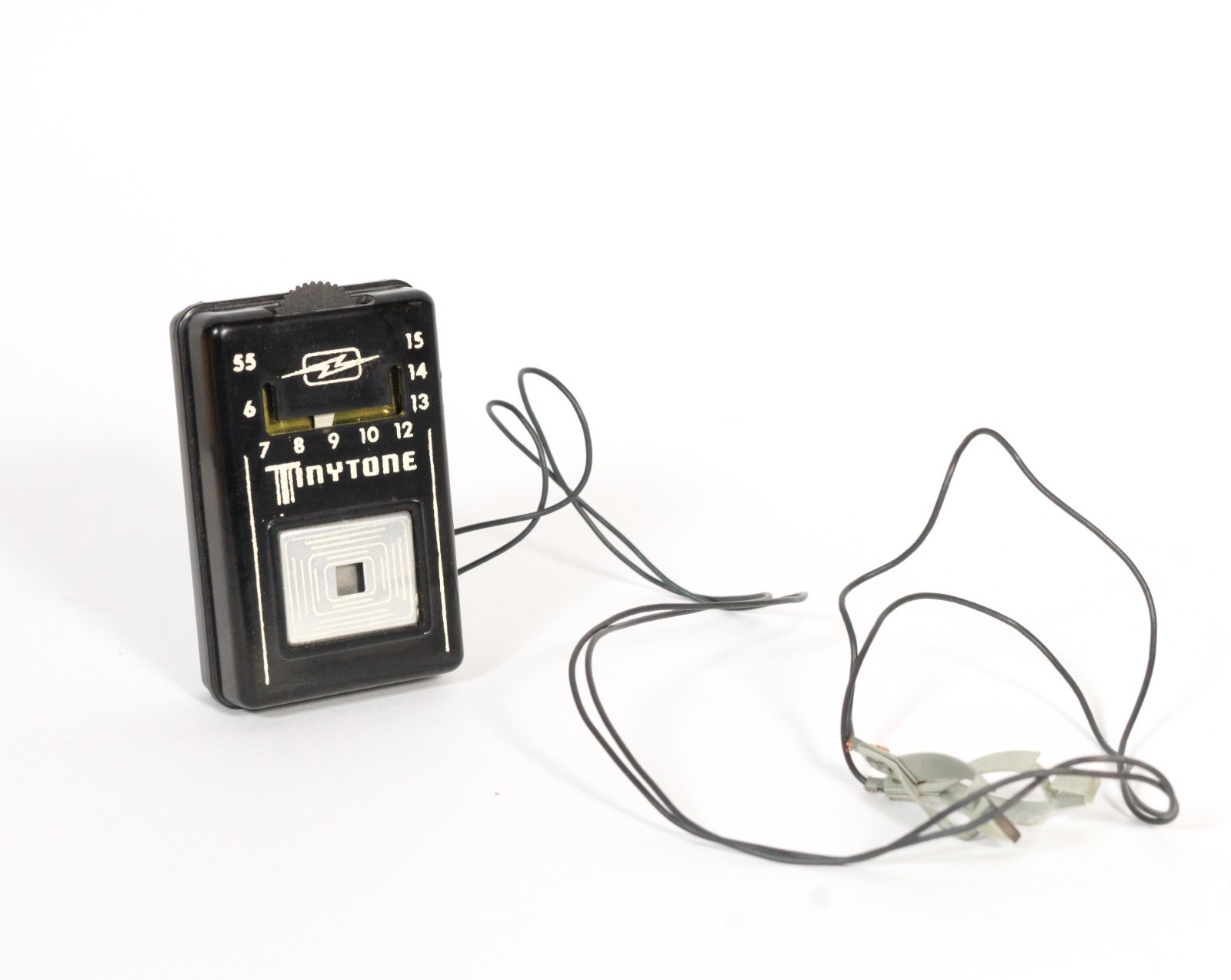 Vintage TinyTone Pocket Crystal Radio In Box w/LOTS of Original Paper * Works