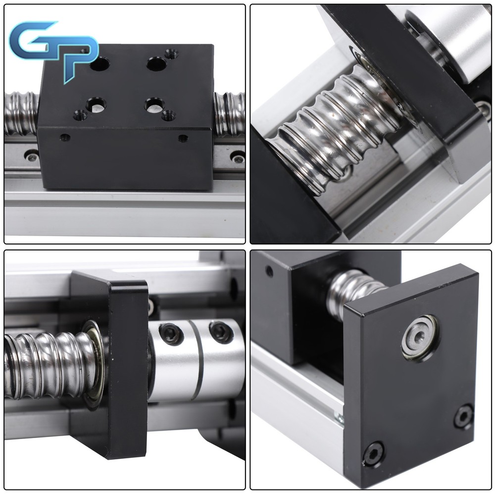 Mini Linear Guide Rail Stage Actuator 50mm Screw Motion With Nema23 Stepper