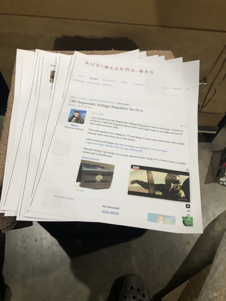 Vintage CBC Model 300 Regomatic Automatic Voltage Regulator 1955